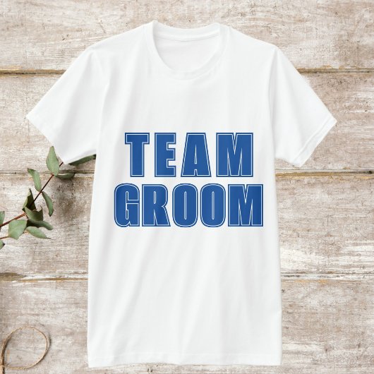 TEAM GROOM Varées Blue Trauzeugen T-Shirt