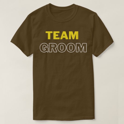 Team Groom Vorbereitung Bride & Groom Hochzeitsgif T-Shirt (Design vorne)