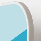 Team Groom Wedding Party Blue Strip Personalisiert Pickleball Schläger (Linke Seite)