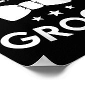 Team Groom Wedding Party-Geschenk Poster (Ecke)
