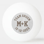 Team Groom Wedding Ping Pong Ball Tischtennisball (Vorderseite)
