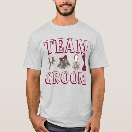 TEAM GROOM Wedding Trauzeugen Brautparty T-Shirt (Vorderseite)