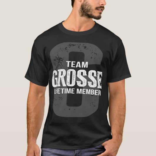 Team GROSSE Lifetime-Member T-Shirt (Vorderseite)