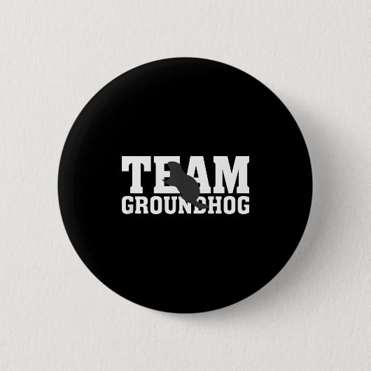 Team Groundhog Lustiger Groundhog Day Tank Top Button (Vorderseite)