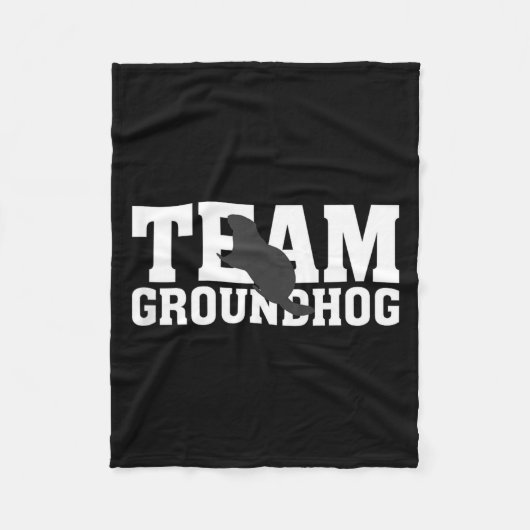 Team Groundhog Lustiger Groundhog Day Tank Top  Fleecedecke (Vorderseite)