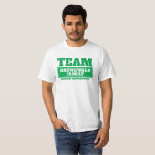 Team grün personalisierte Familie oder Gruppe T - T-Shirt (Vorne ganz)