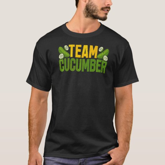 Team Gurke eingelegte Gurke Gemüse Vegan T-Shirt (Vorderseite)