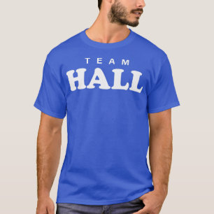 Team Hall Personalisiert Familienname Braut T-Shirt