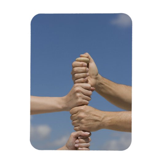 Team Hands on Bat Magnet (Vertikal)