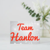 Team Hanlon Postkarte (Stehend Vorderseite)