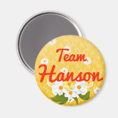 Team Hanson Magnet (Vorderseite/Rückseite)