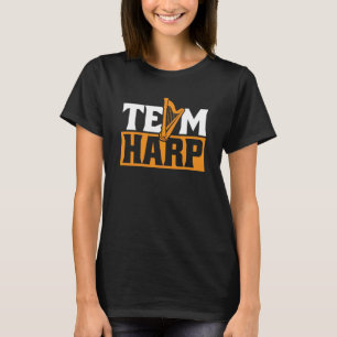 Team Harpist Konghou Pedal Harp Harp Player T-Shirt