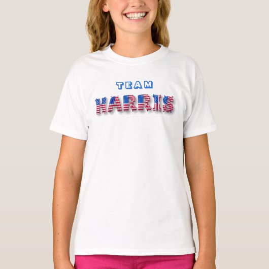 TEAM HARRIS Kamala Harris Niedlich Flag Balloon Le T-Shirt (Vorderseite)