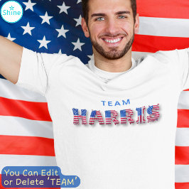 TEAM HARRIS Kamala Harris Supporter Balloon Letter T-Shirt