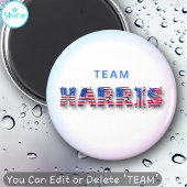TEAM HARRIS Kamala Harris USA Flag Balloon Letters Magnet