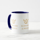 TEAM HARRY & MEGHAN MIT GOLD CROWN TASSE (Vorderseite Links)