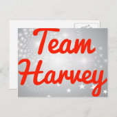 Team Harvey Postkarte (Vorne/Hinten)