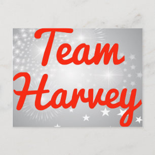 Team Harvey Postkarte