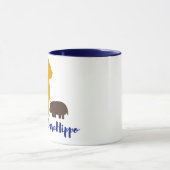 Team-Haus-Flusspferd-Hand-Tasse Tasse (Zentrum)