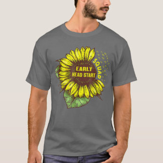 Team Head Start Squad Sonnenblume zurück zum Schul T-Shirt