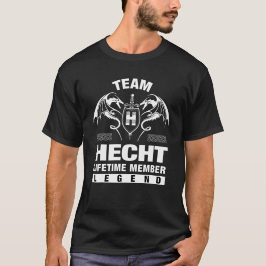 Team Hecht Lebenslanges Mitglied T-Shirt (Vorderseite)