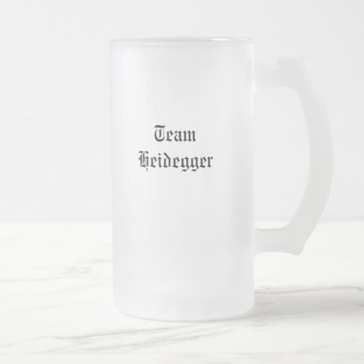 Team Heidegger Mattglas Bierglas (Rechts)