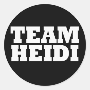 Team-Heidi-Aufkleber Runder Aufkleber