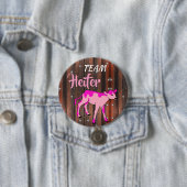 "Team Heifer" - Rosa Gender-Darstellung Button (Beispiel)