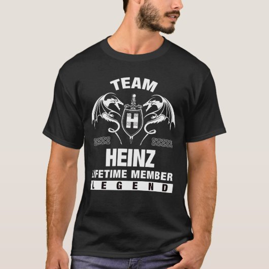 Team HEINZ - Mitglied im Lebenslauf T-Shirt (Vorderseite)