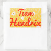 Team Hendrix Rechteckiger Aufkleber (Tasche)