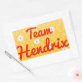 Team Hendrix Rechteckiger Aufkleber (Umschlag)