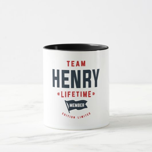 Team Henry Lifetime Mitglied Funny Name Henry Tasse (Zentrum)