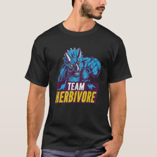Team Herbivore Vegan Dinosaur Vegetarier und Vega T-Shirt