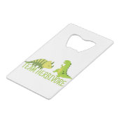 Team Herbivore Vegan Geldbeutel Flaschenöffner (Rückseite Schrägansicht)