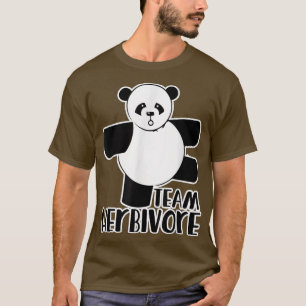 Team Herbivore vegan Vegetarier auf Panda Tee