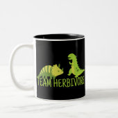 Team Herbivore Vegan Zweifarbige Tasse (Links)