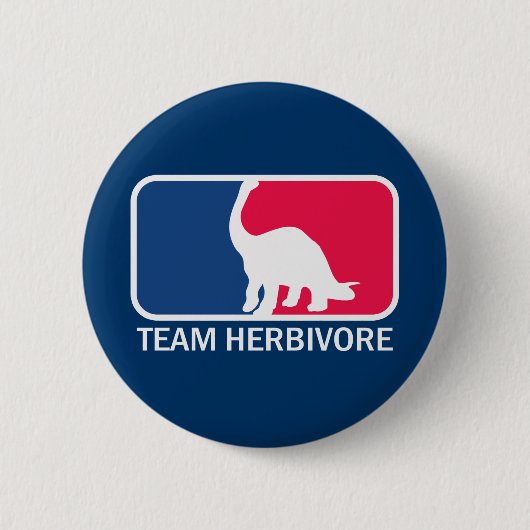 Team Herbivore Vegetarian Vegan Button (Vorderseite)