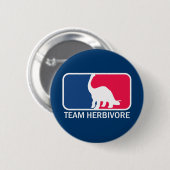 Team Herbivore Vegetarian Vegan Button (Vorne & Hinten)