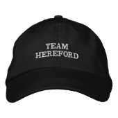 Team Hereford hat Bestickte Baseballkappe (Vorderseite)
