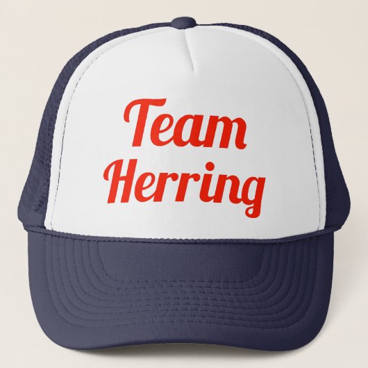 Team-Heringe Truckerkappe (Vorderseite)