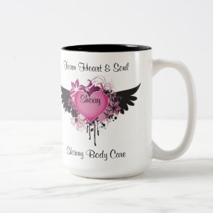 Team-Herz u. Soul Zweifarbige Tasse