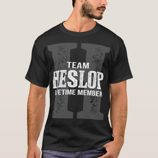 Team HESLOP Lifetime-Mitglied T-Shirt (Vorderseite)