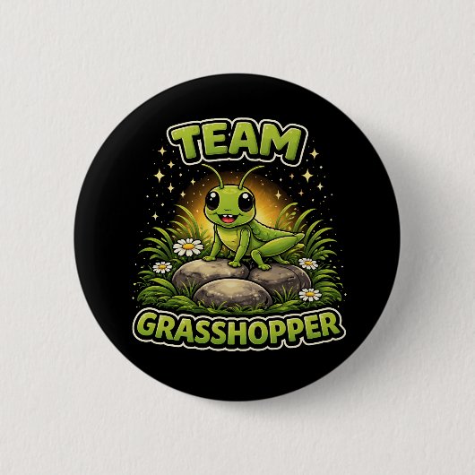 Team Heuschrecke Button (Vorderseite)