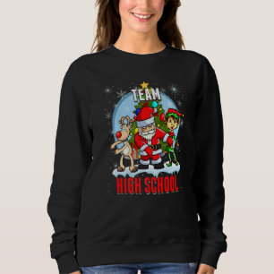 Team High School Santa Elf Rentier Flossen Kinder Sweatshirt