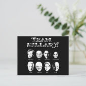 Team Hillary - Hillary Team Postkarte (Stehend Vorderseite)