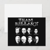 Team Hillary - Hillary Team Postkarte (Vorne/Hinten)