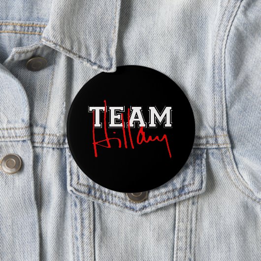 TEAM HILLARY WHITE.png Button (Beispiel)