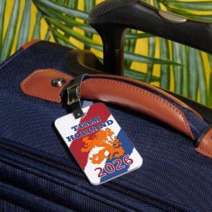 Team Holland Niederlande Fußballfan Orange Löwe Gepäckanhänger