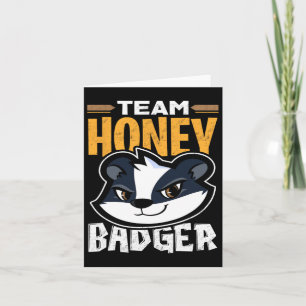 Team Honey Badger - Cooles Geschenk für Tierliebha Karte