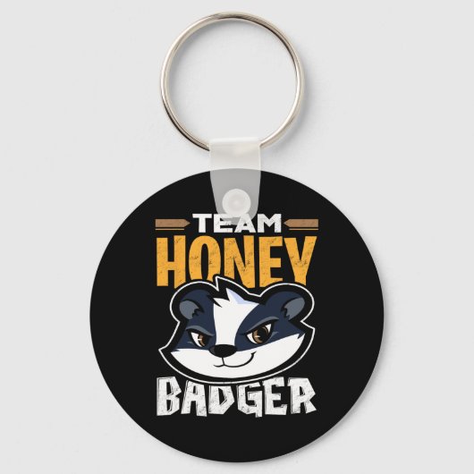 Team Honey Badger - Cooles Tiergeschenk Schlüsselanhänger (Vorderseite)